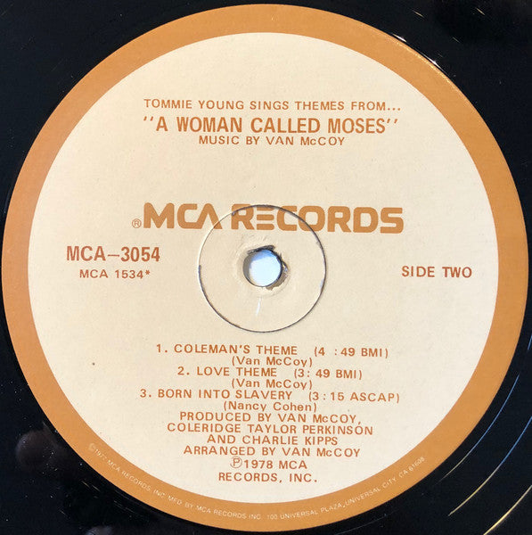 Tommie Young  Sings, Music By Van McCoy : Sings Themes From... "A Woman Called Moses" - Music By Van McCoy (LP, Album, Glo)