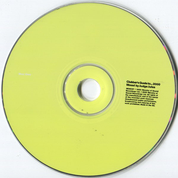 Judge Jules : Clubber's Guide To... 2000 (2xCD, Mixed)