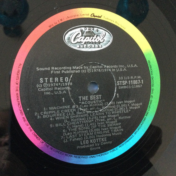 Leo Kottke : The Best (2xLP, Comp, RE, Gat)