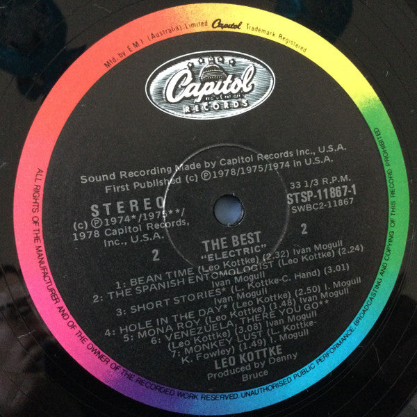 Leo Kottke : The Best (2xLP, Comp, RE, Gat)