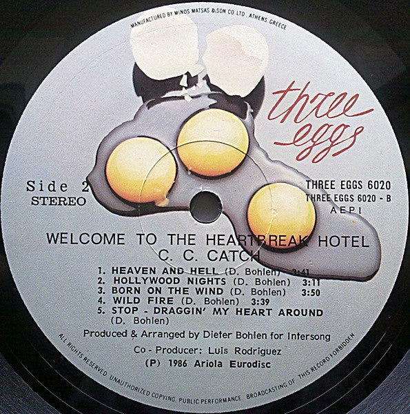 C.C. Catch : Welcome To The Heartbreak Hotel (LP, Album)