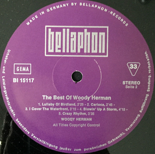 Woody Herman And His Orchestra : Woody's Greatest (LP, Comp)