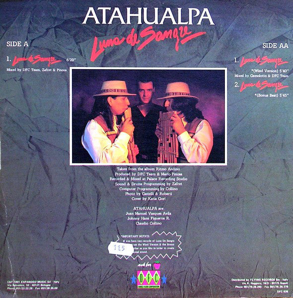 Atahualpa : Luna De Sangre (12")