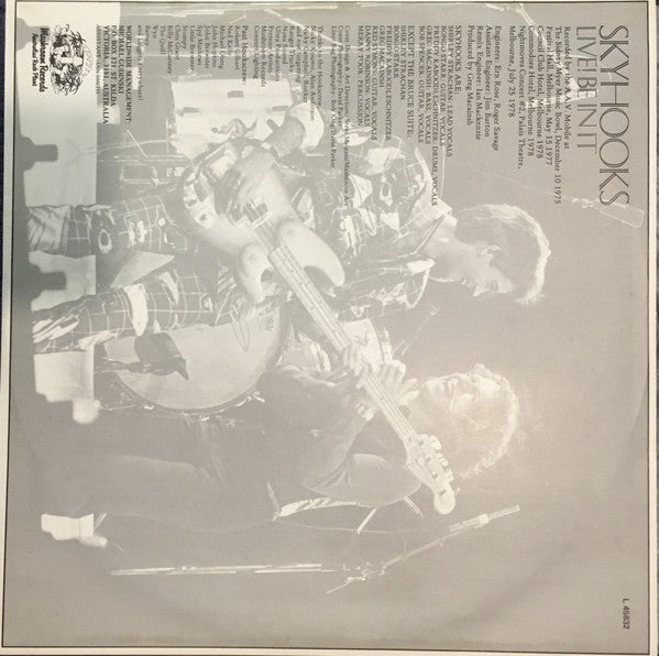 Skyhooks : Live! Be In It (2xLP, Album, Gat)