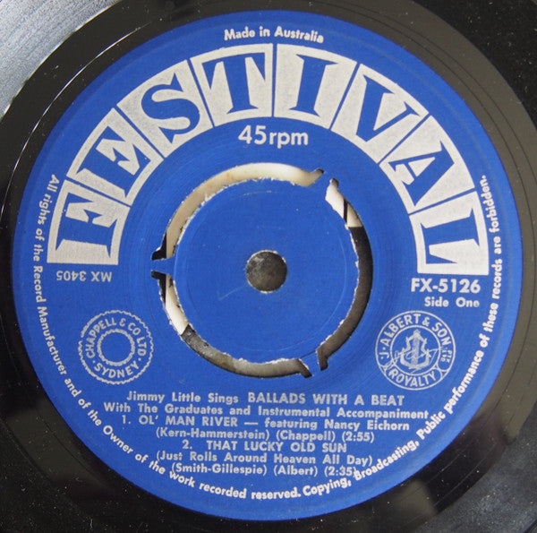 Jimmy Little : Ballads With A Beat (7", EP, Mono, Mon)