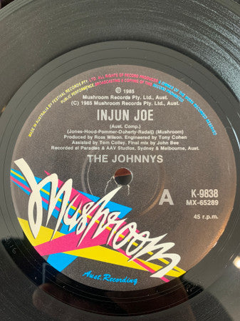 The Johnnys : Injun Joe (7&quot;, Single)