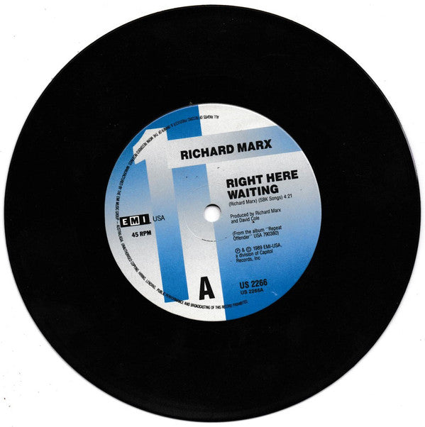 Richard Marx : Right Here Waiting (7", Single)