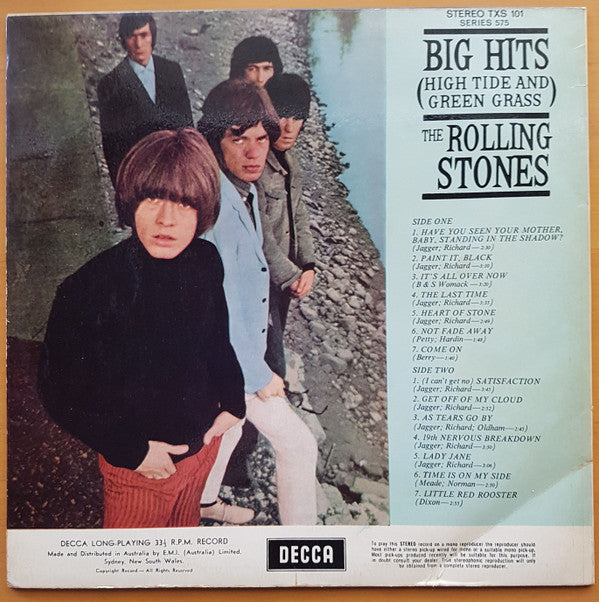 The Rolling Stones : Big Hits (High Tide And Green Grass) (LP, Comp, RE)
