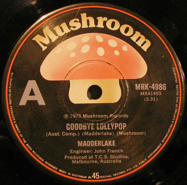 Madder Lake : Goodbye Lollypop (7&quot;, Single)