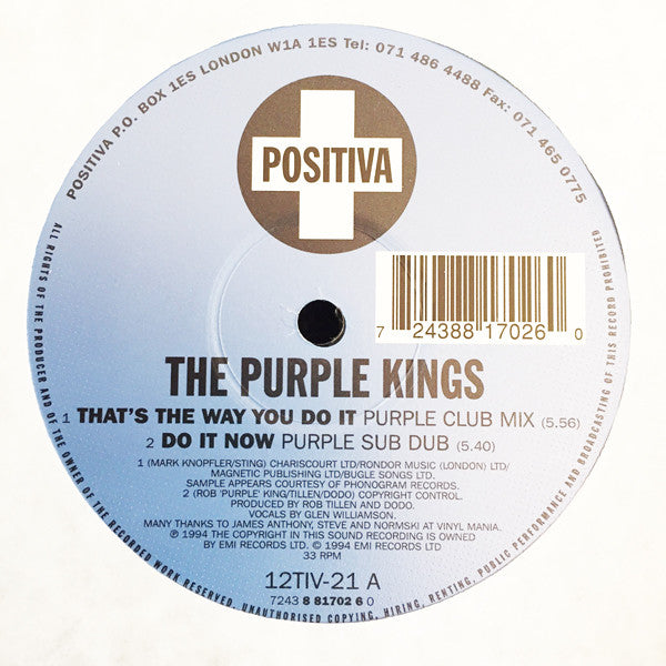 The Purple Kings : That's The Way You Do It (12")