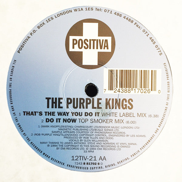 The Purple Kings : That's The Way You Do It (12")