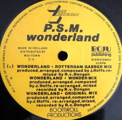 P.S.M. : Wonderland (12")