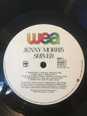 Jenny Morris : Shiver (LP, Album)