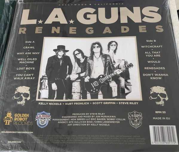 L.A. Guns* : Renegades (LP, Album, Ltd, Pur)