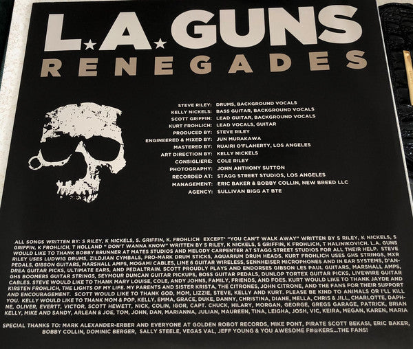 L.A. Guns* : Renegades (LP, Album, Ltd, Pur)