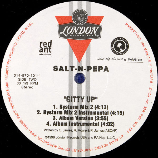 Salt 'N' Pepa : Gitty Up (12", Cre)