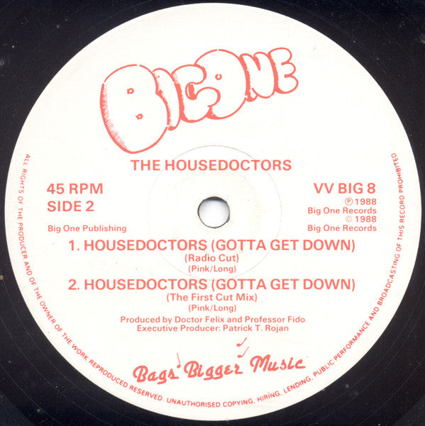 The Housedoctors : Housedoctors (Gotta Get Down) (12")