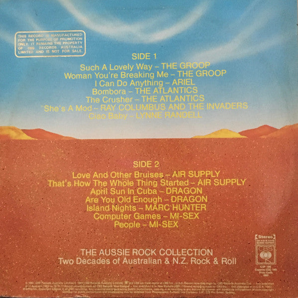 Various : Aussie Rock Collection (LP, Comp, Promo)