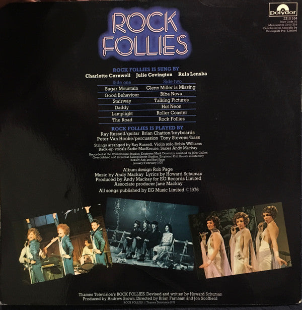 Charlotte Cornwell, Julie Covington And Rula Lenska : Rock Follies (LP, Album)