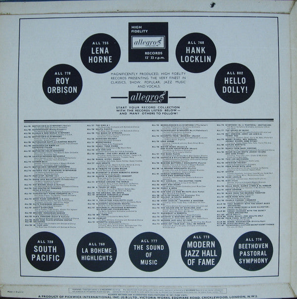 The Jazz All-Stars : Thunderball & Other Secret Agent Themes (LP, Album, Mono)