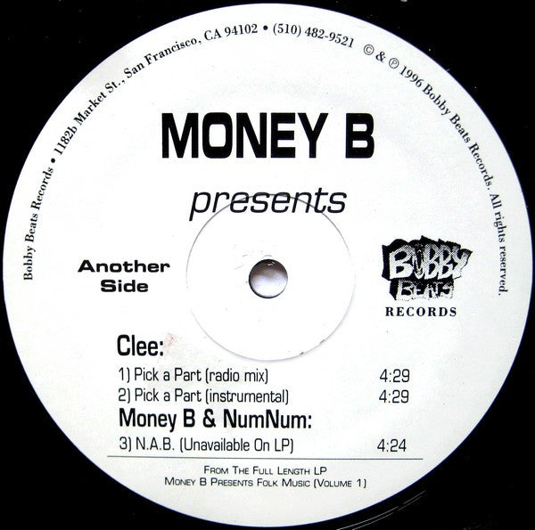 Money B : Money B Presents (12")