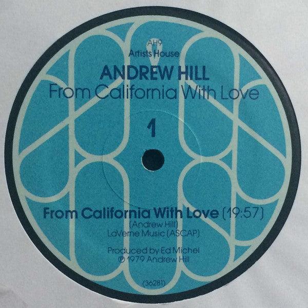 Andrew Hill : From California With Love (LP, Album, Gat)