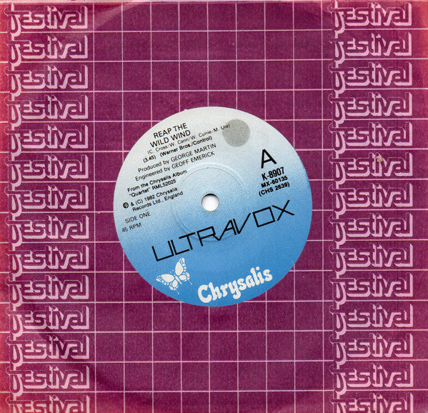 Ultravox : Reap The Wild Wind (7&quot;, Single)