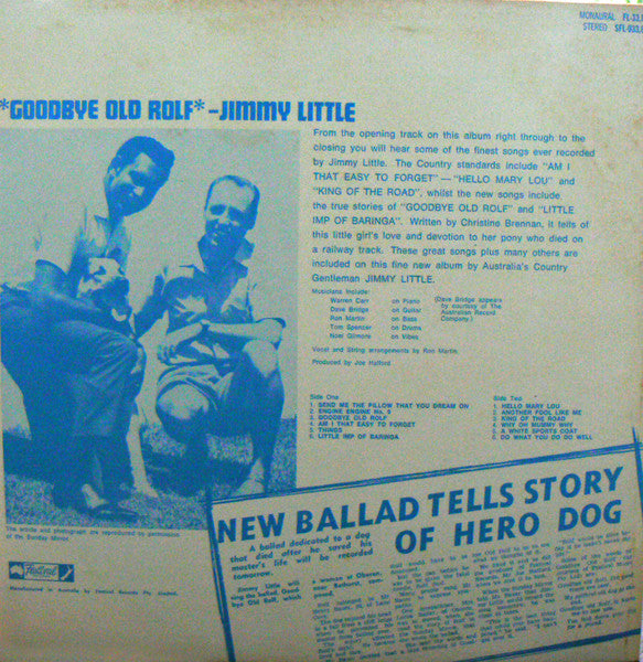 Jimmy Little : Goodbye Old Rolf (LP, Album)