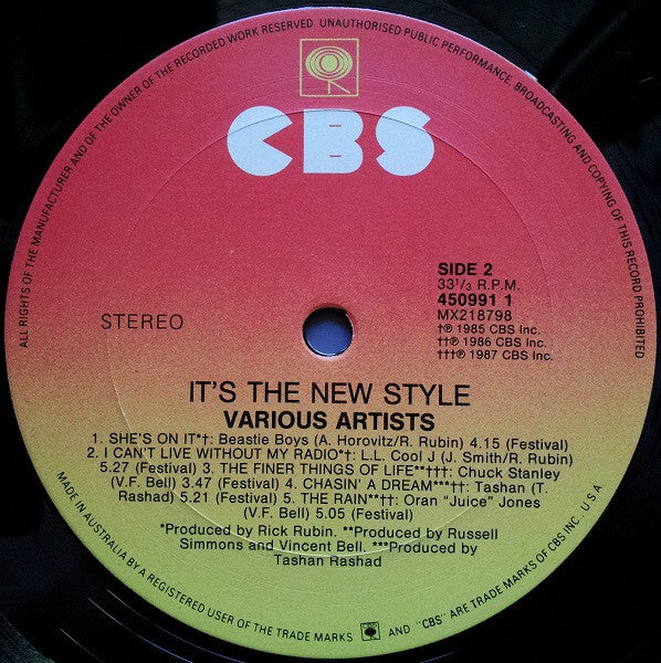 Various : Def Jam (It's The New Style!) (LP, Comp)