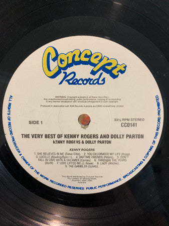Kenny Rogers & Dolly Parton : The Very Best Of Kenny Rogers And Dolly Parton (LP, Comp)