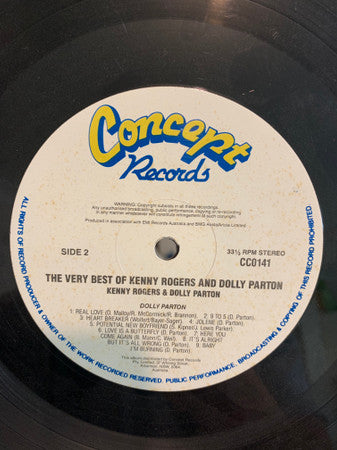 Kenny Rogers & Dolly Parton : The Very Best Of Kenny Rogers And Dolly Parton (LP, Comp)