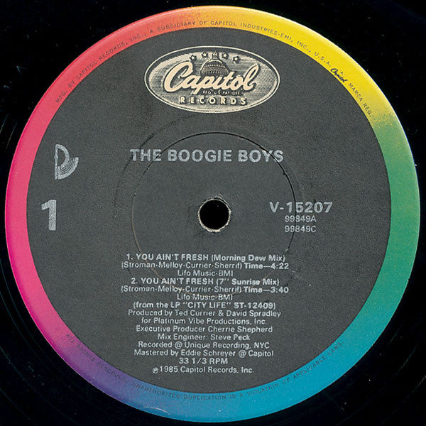 The Boogie Boys* : You Ain't Fresh (12")