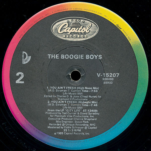 The Boogie Boys* : You Ain't Fresh (12")