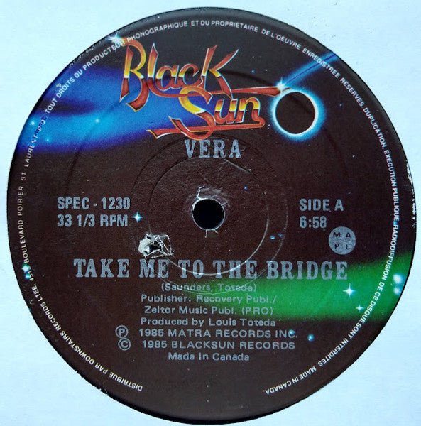 Vera (2) : Take Me To The Bridge / Bizz, Bizz, Buzz, Buzz (12&quot;, RE)