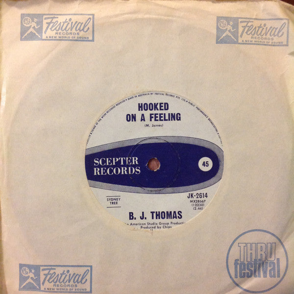 B.J. Thomas : Hooked On A Feeling (7&quot;, Single)