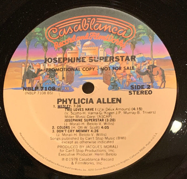 Phylicia Allen : Josephine Superstar (LP, Album, P/Mixed, Promo)