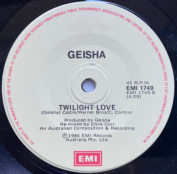 Geisha (3) : Part Time Love Affair (7", Single)