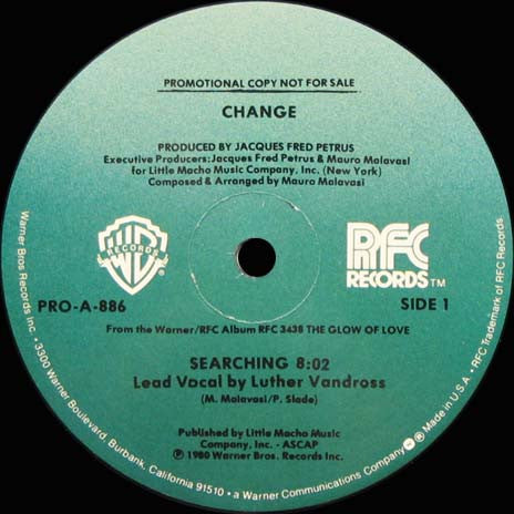 Change : Searching / Angel In My Pocket (12", Promo)