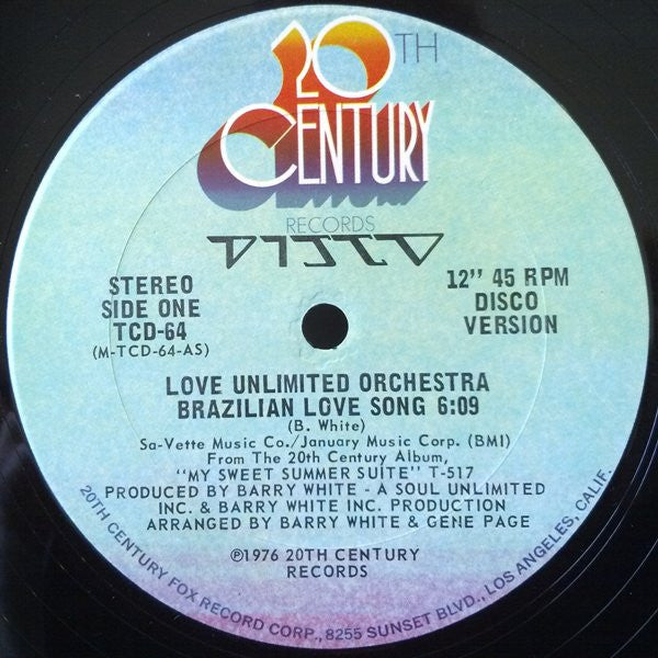 Love Unlimited Orchestra : Brazilian Love Song (12&quot;)