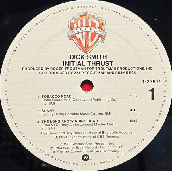 Dick Smith : Initial Thrust (LP, Album, ARC)