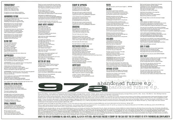 97a : Abandoned Future E.P. (12", EP)