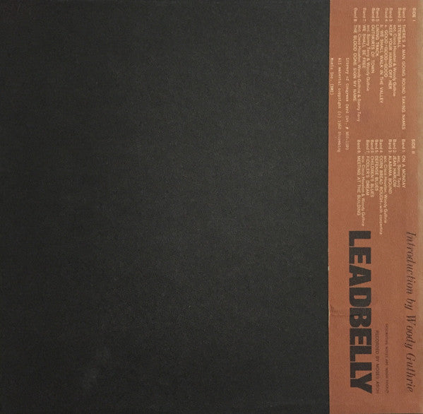 Leadbelly : Leadbelly Sings Folk Songs (LP, Album)