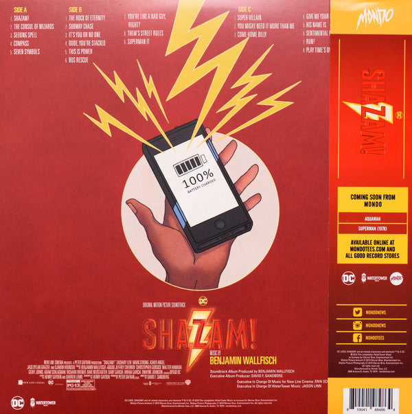 Benjamin Wallfisch : Shazam! Original Motion Picture Soundtrack (2xLP, Album, S/Edition, Sha)