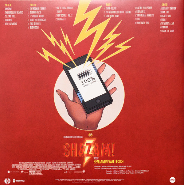 Benjamin Wallfisch : Shazam! Original Motion Picture Soundtrack (2xLP, Album, S/Edition, Sha)