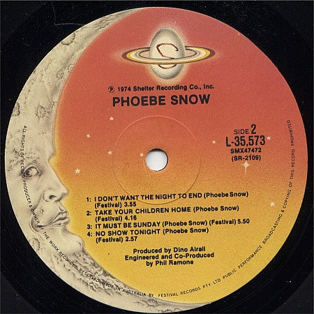 Phoebe Snow : Phoebe Snow (LP, Album)