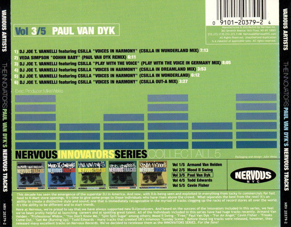 Paul Van Dyk : Nervous Tracks Volume 3/5 (CD, Comp)