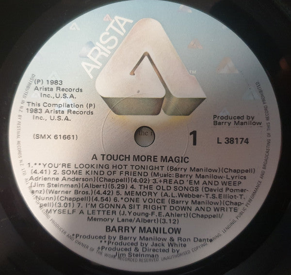 Barry Manilow : A Touch More Magic (LP, Comp)