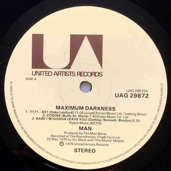 Man : Maximum Darkness (LP, Album, Gat)