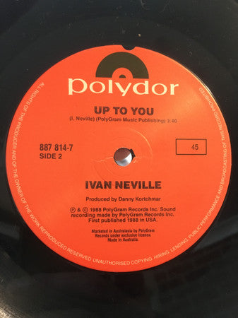 Ivan Neville : Not Just Another Girl (7", Single)