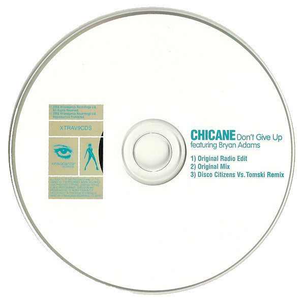 Chicane Featuring Bryan Adams : Don't Give Up (CD, Single)